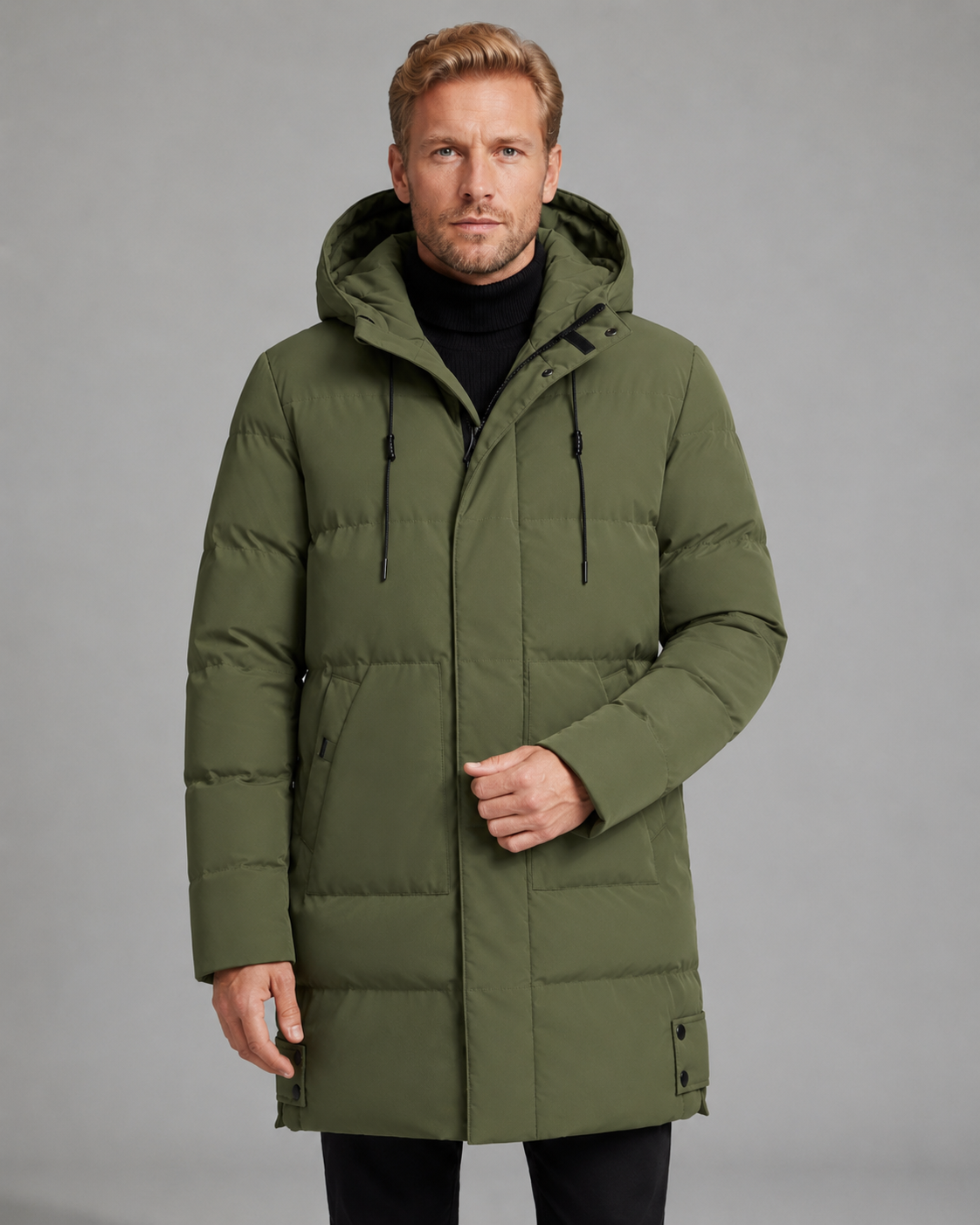 Vernon | Longline Hooded Puffer Coat
