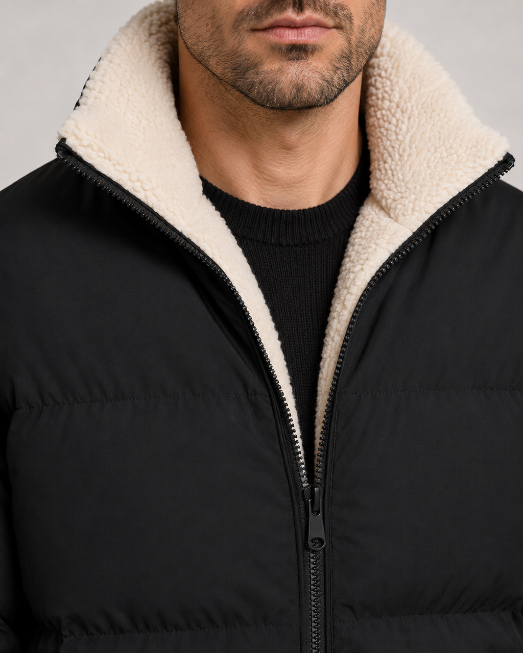 Sebastian | Reversible Sherpa Lined Puffer Jacket
