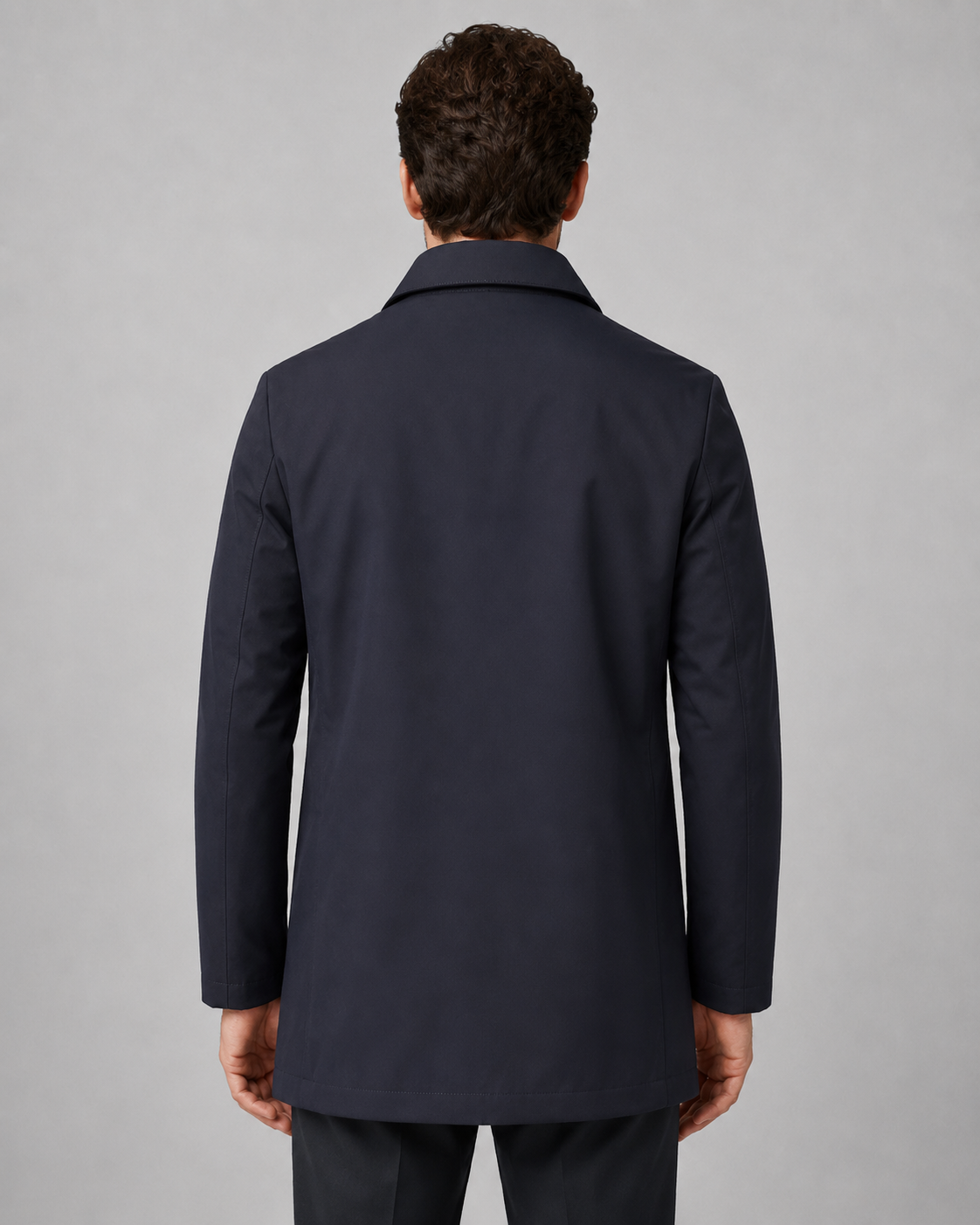 Wystan | Button-Up Mac Coat with Point Collar