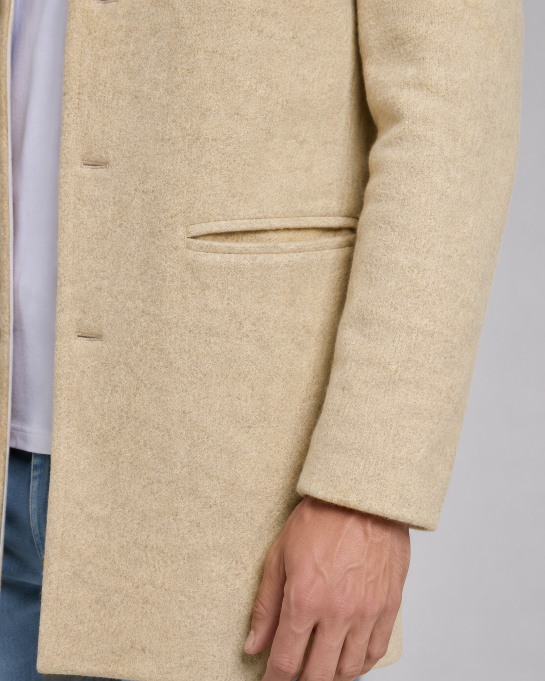 Wilfred | Stand Collar Wool Coat