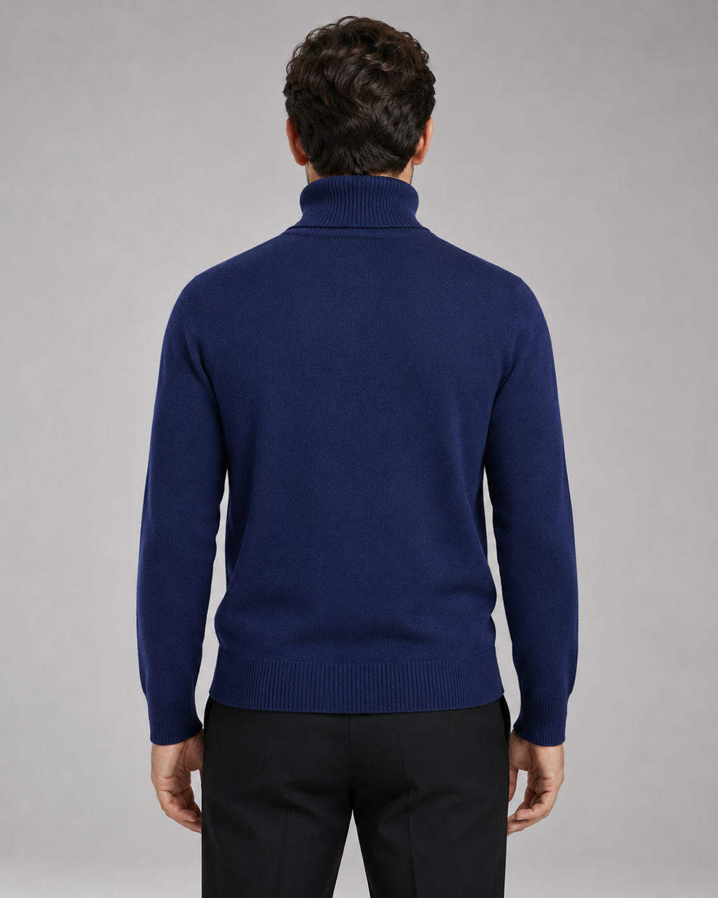Xanthos | Fine Knit Roll Neck Turtleneck Sweater