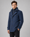 Ambrose | Zip Insert Funnel Neck Wool Coat