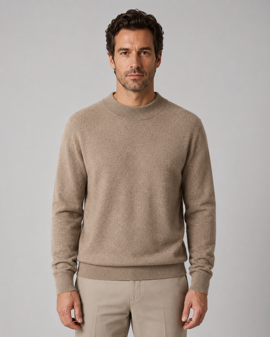 Barclay | Lightweight Fine Knit Wool Crew Neck Sweater