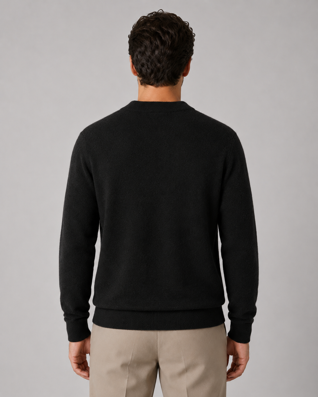 Barclay | Lightweight Fine Knit Wool Crew Neck Sweater