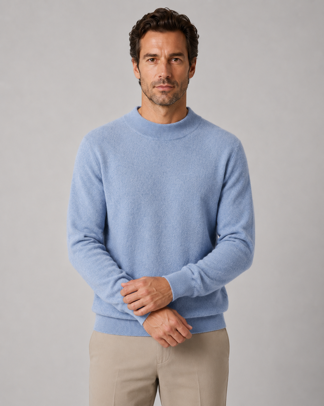 Barclay | Lightweight Fine Knit Wool Crew Neck Sweater