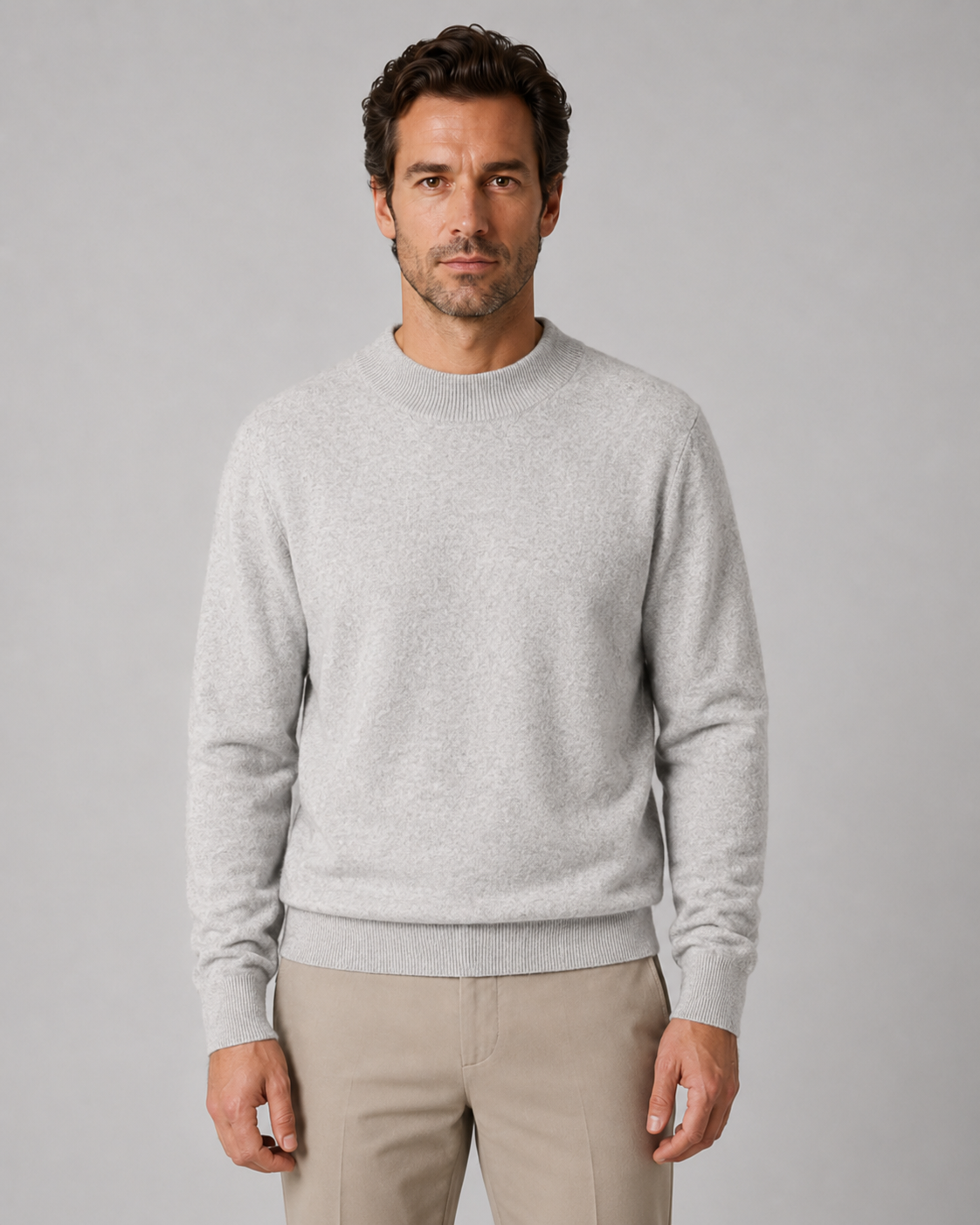 Barclay | Lightweight Fine Knit Wool Crew Neck Sweater