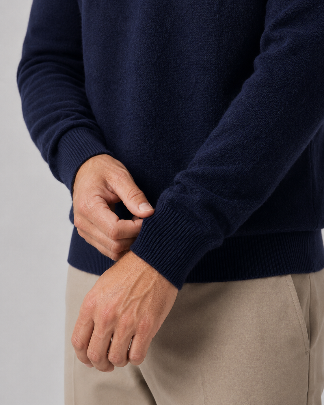 Barclay | Lightweight Fine Knit Wool Crew Neck Sweater