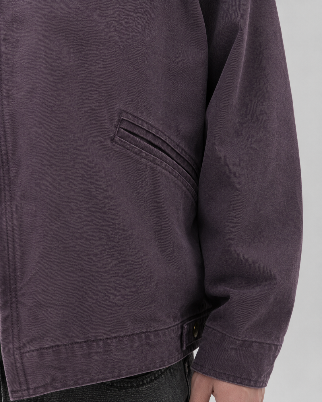 Tarquin | Cotton Canvas Barn Jacket with Corduroy Collar