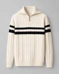 Wendell | Cable Knit Quarter-Zip Sweater