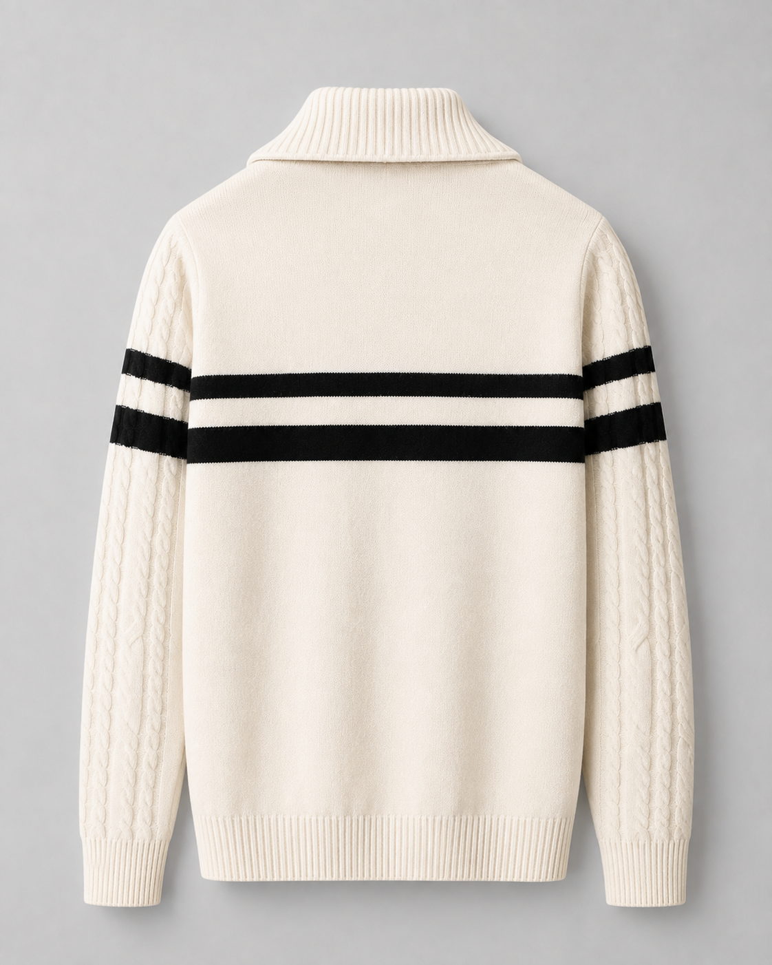 Wendell | Cable Knit Quarter-Zip Sweater