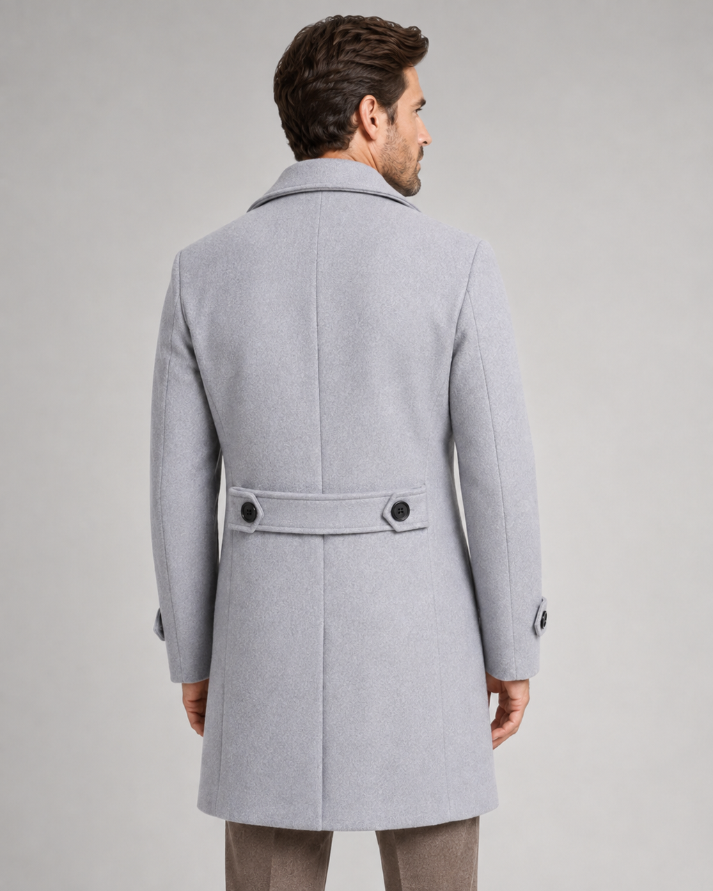 Ignacio | Double-Breasted Long Overcoat