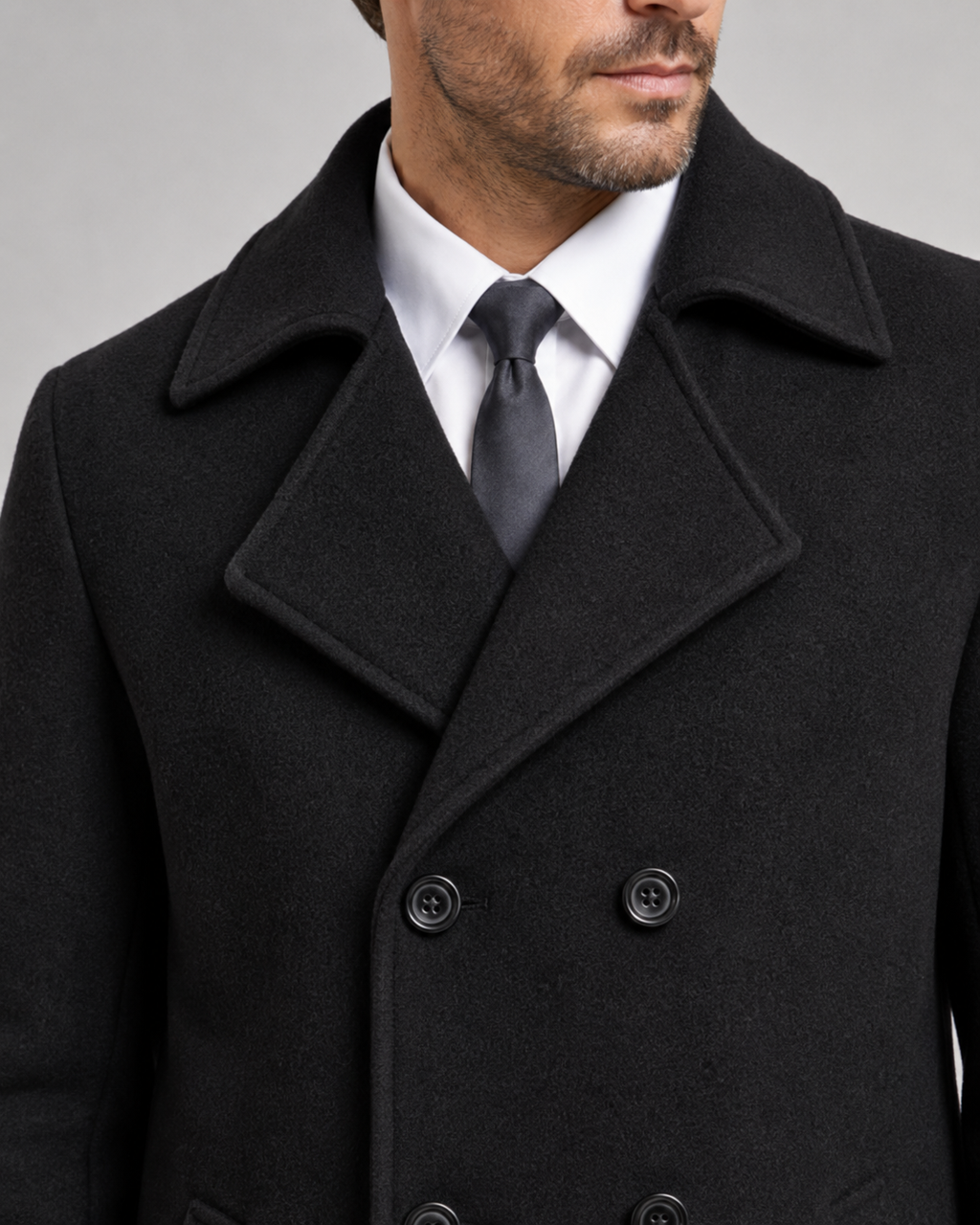 Ignacio | Double-Breasted Long Overcoat