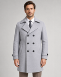 Ignacio | Double-Breasted Long Overcoat