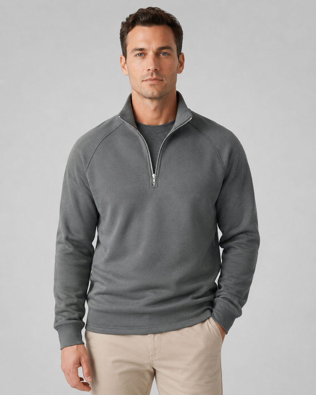 Leopold | Half Zip Funnel Neck Pullover