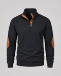 Barnaby | Heathered Button Neck Sweater