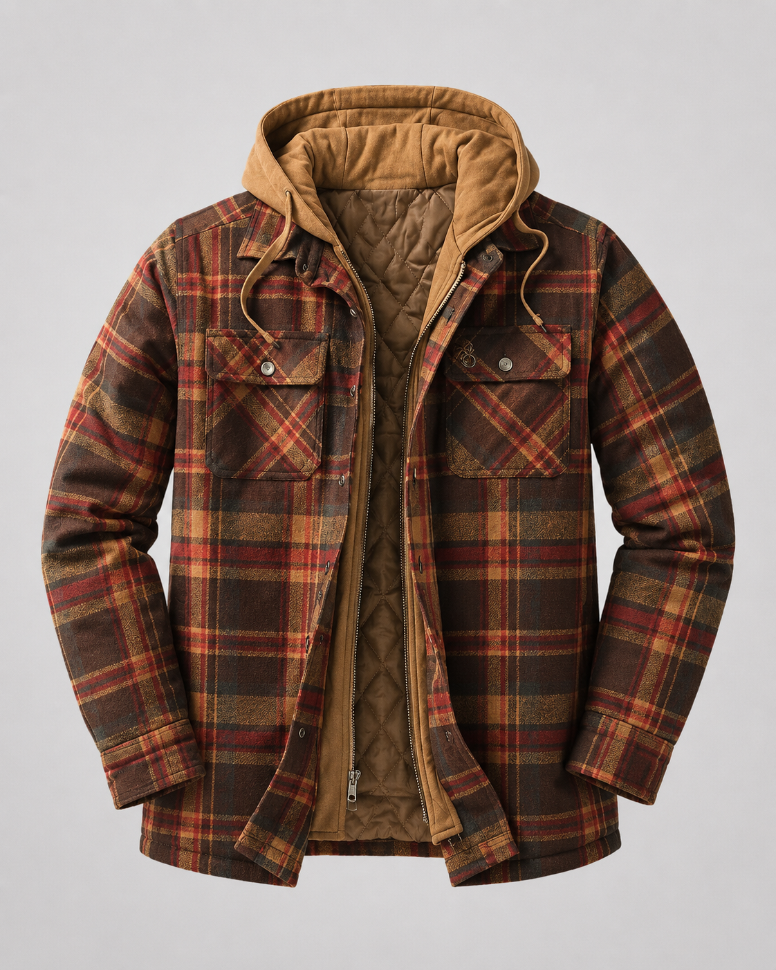 Ulric | Hooded Plaid Shacket