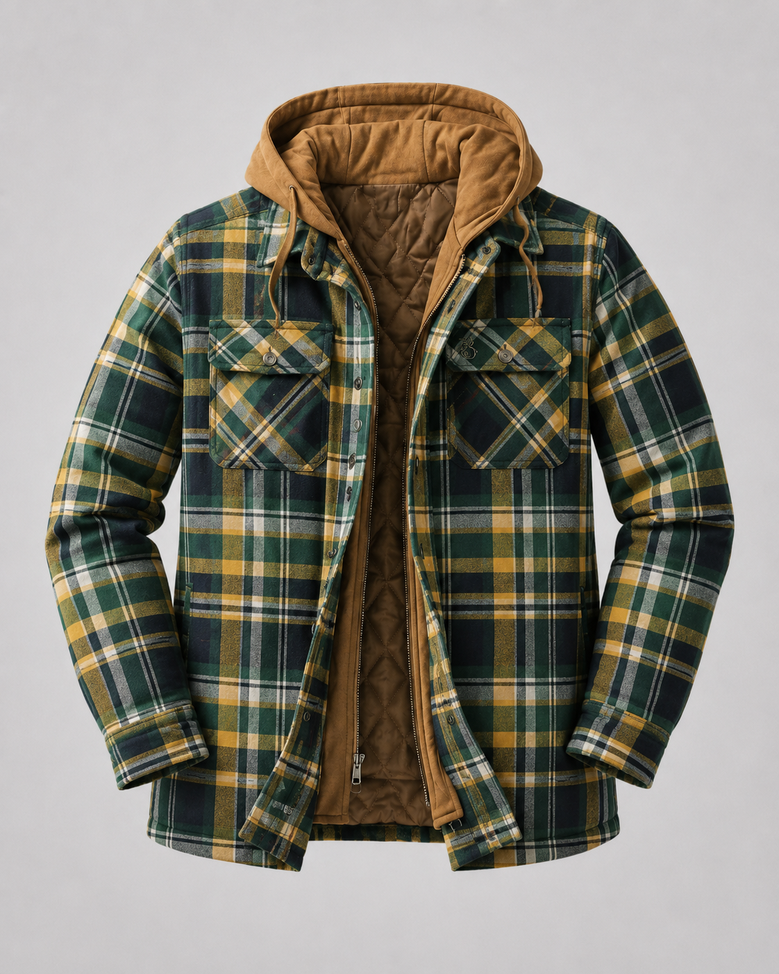 Ulric | Hooded Plaid Shacket