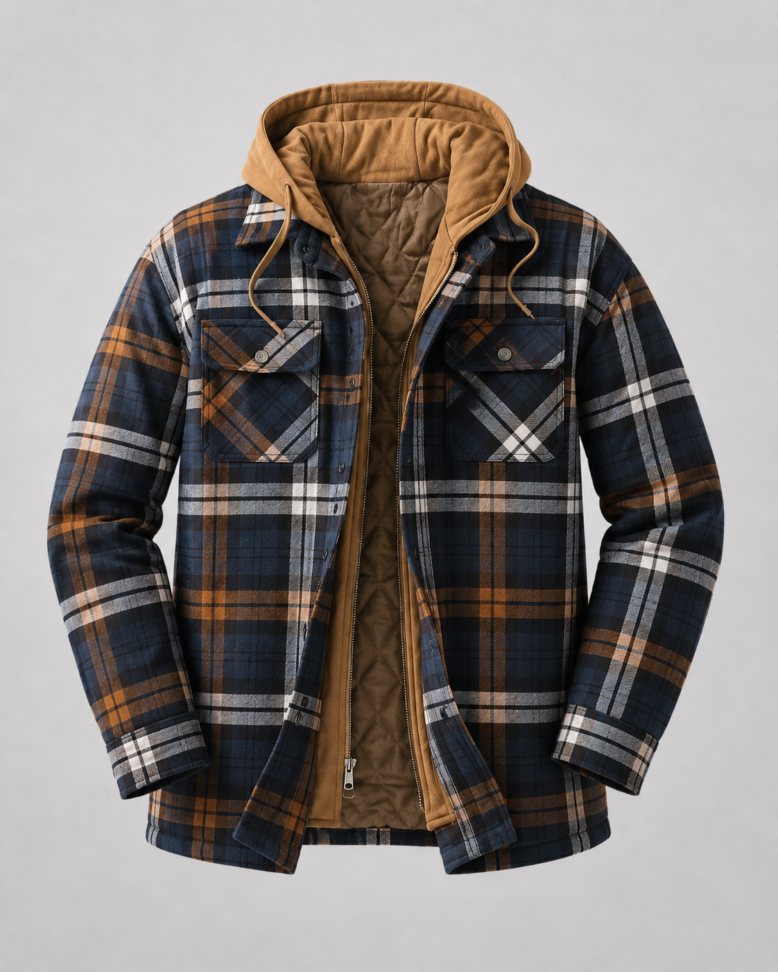 Ulric | Hooded Plaid Shacket