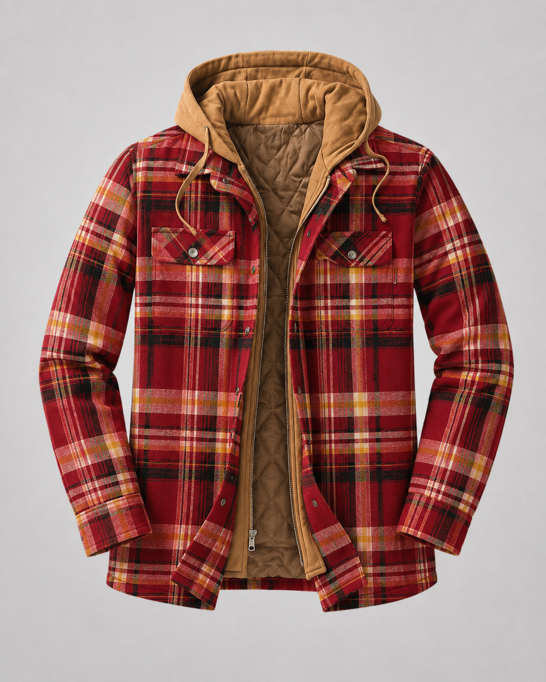 Ulric | Hooded Plaid Shacket