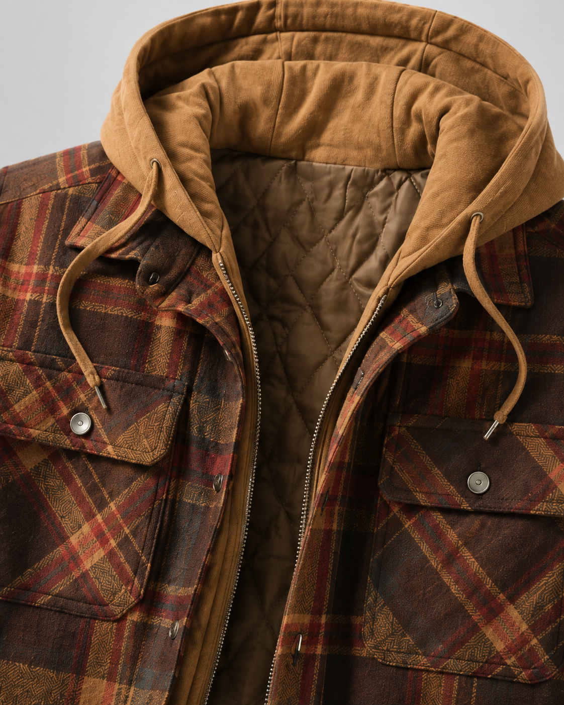 Ulric | Hooded Plaid Shacket