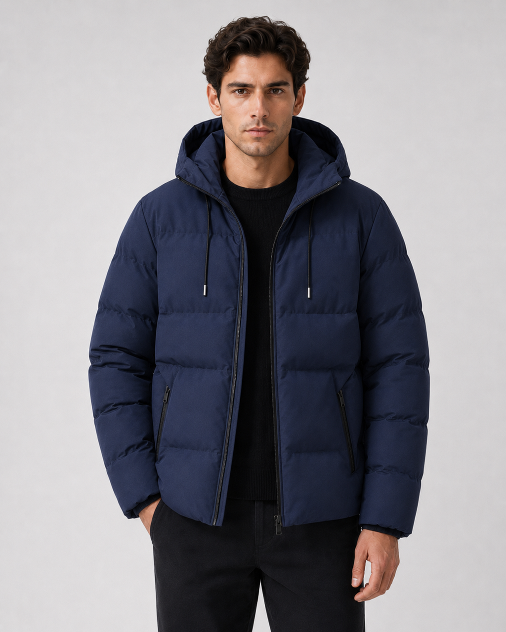 Kenrick | Drawstring Hood Winter Puffer Jacket