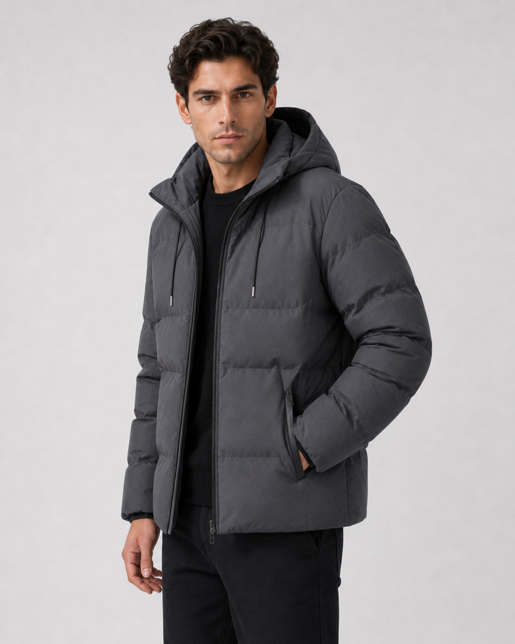 Kenrick | Drawstring Hood Winter Puffer Jacket