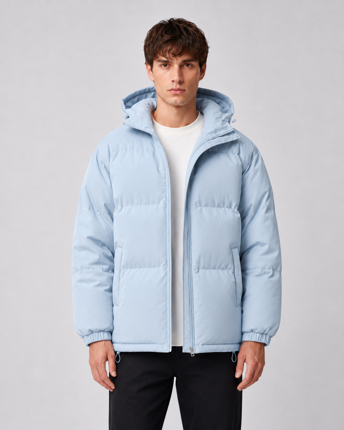 Merritt | High Neck Hooded Winter Puffer Jacket