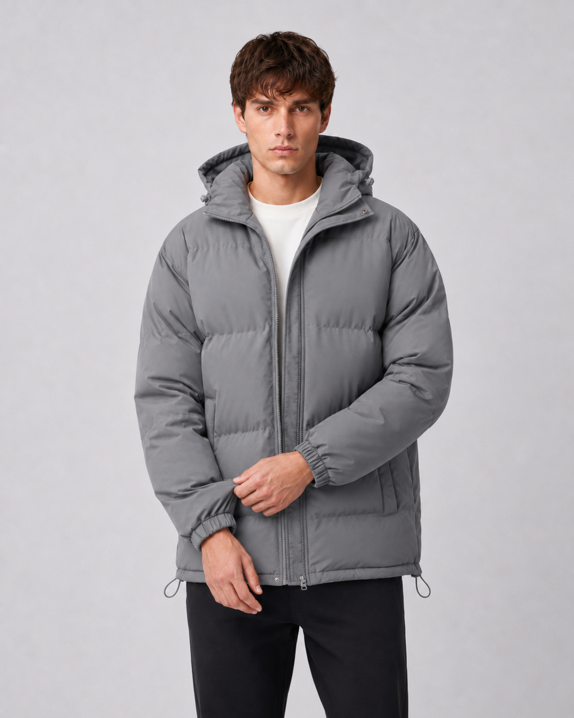 Merritt | High Neck Hooded Winter Puffer Jacket