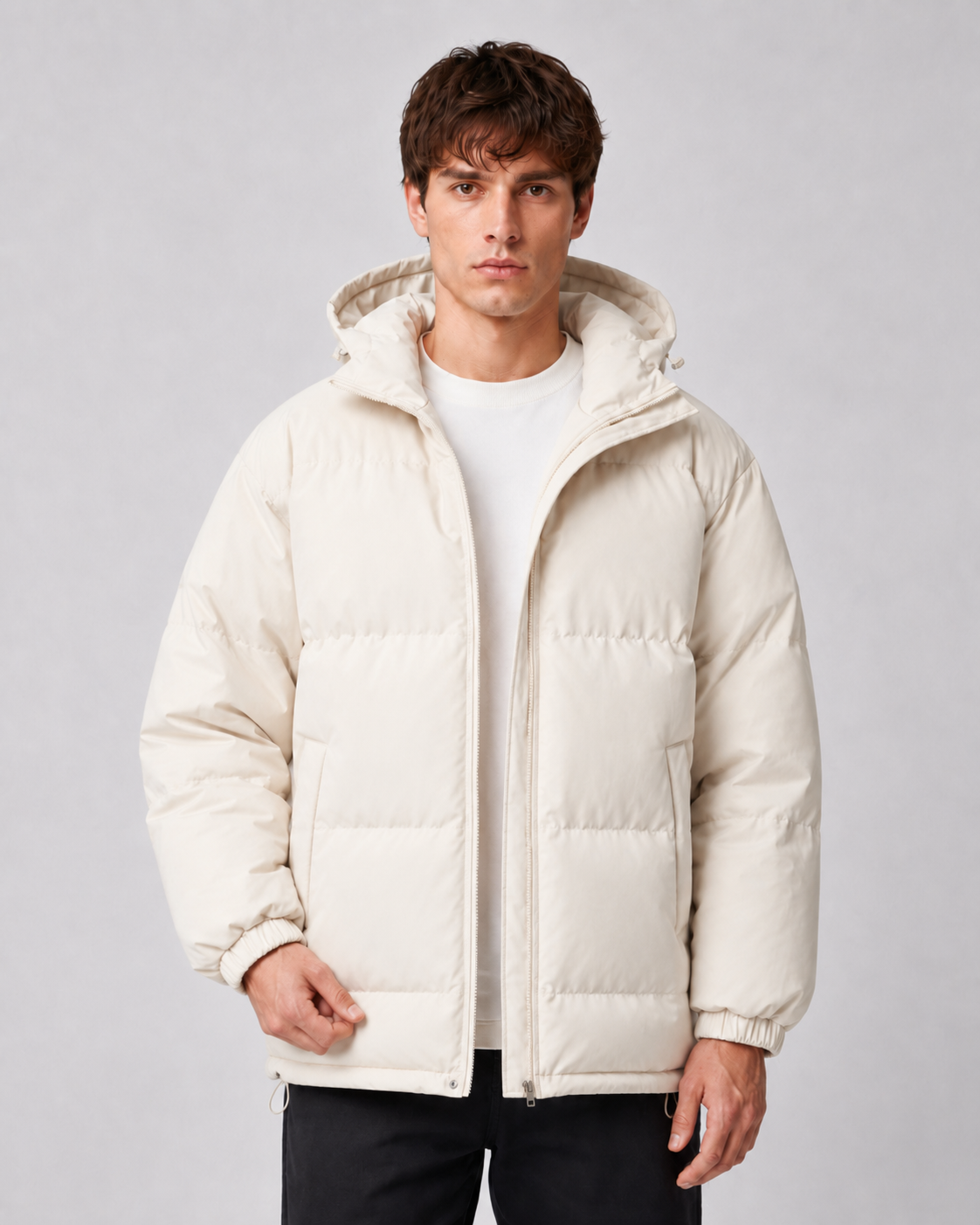 Merritt | High Neck Hooded Winter Puffer Jacket