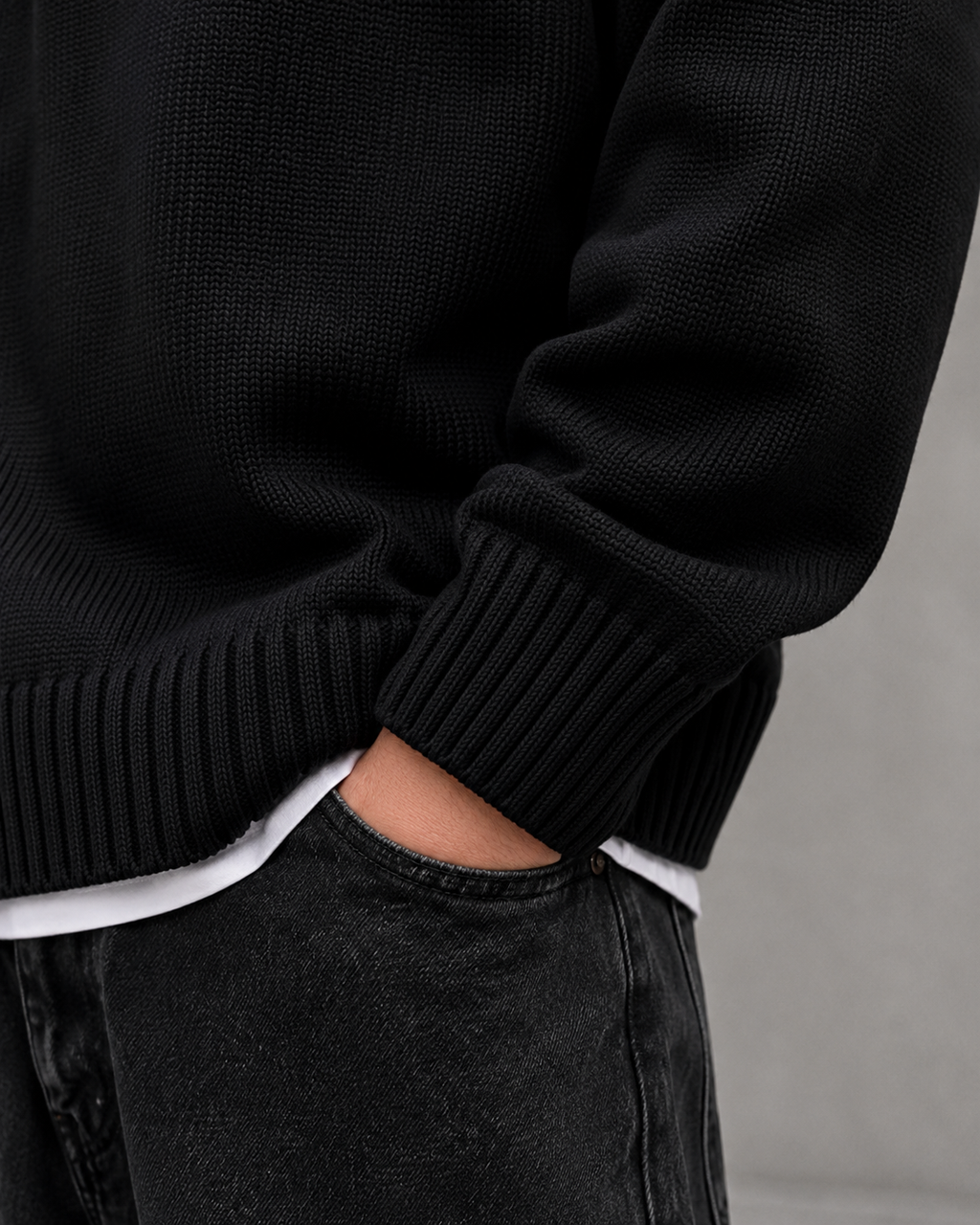 Yusuf | Broken Heart Detail Knit Sweater
