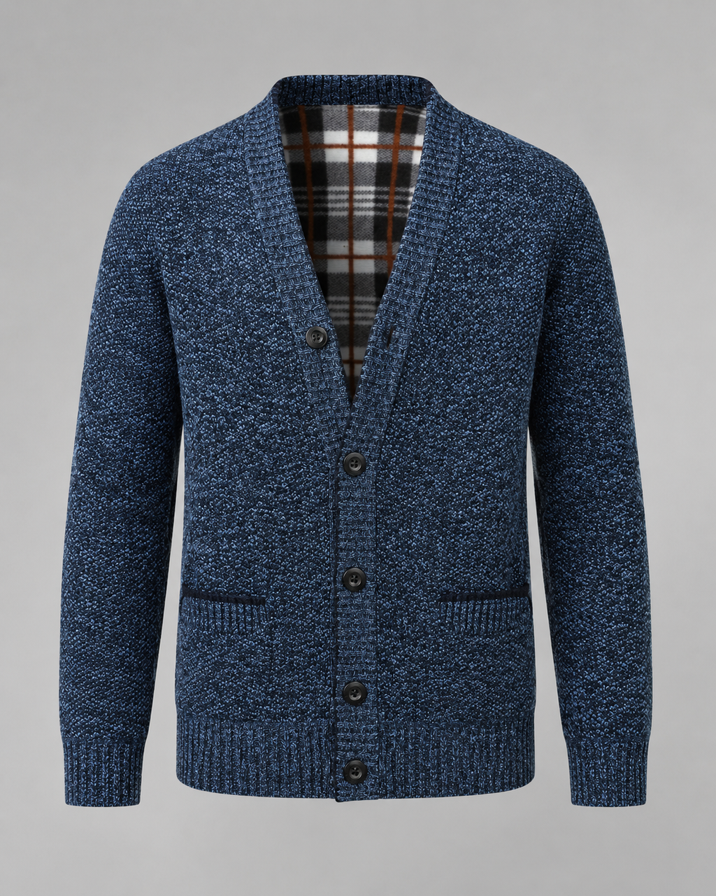 Tobias | Ribbed V-Neck Button Knit Cardigan