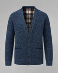 Tobias | Ribbed V-Neck Button Knit Cardigan