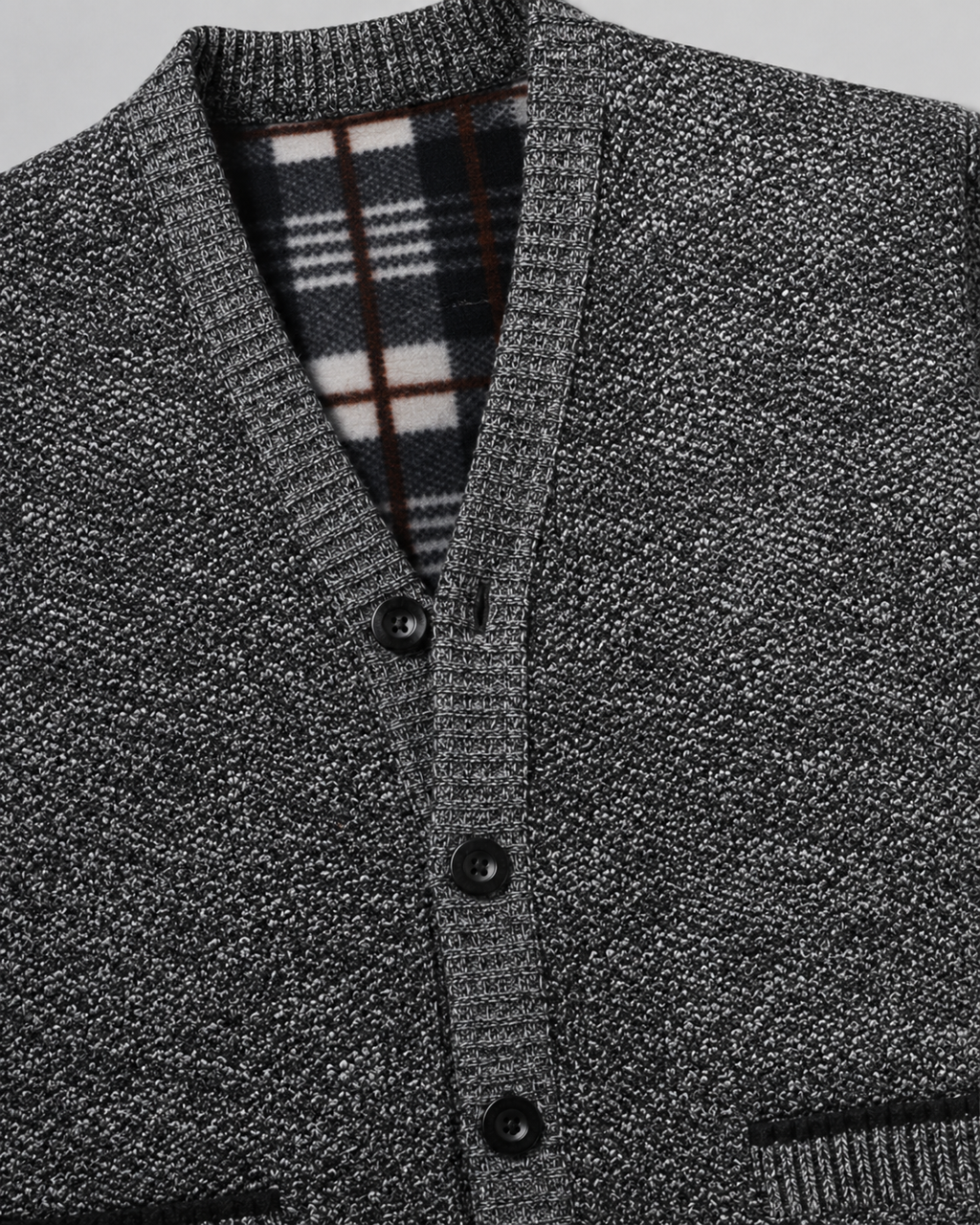 Tobias | Ribbed V-Neck Button Knit Cardigan