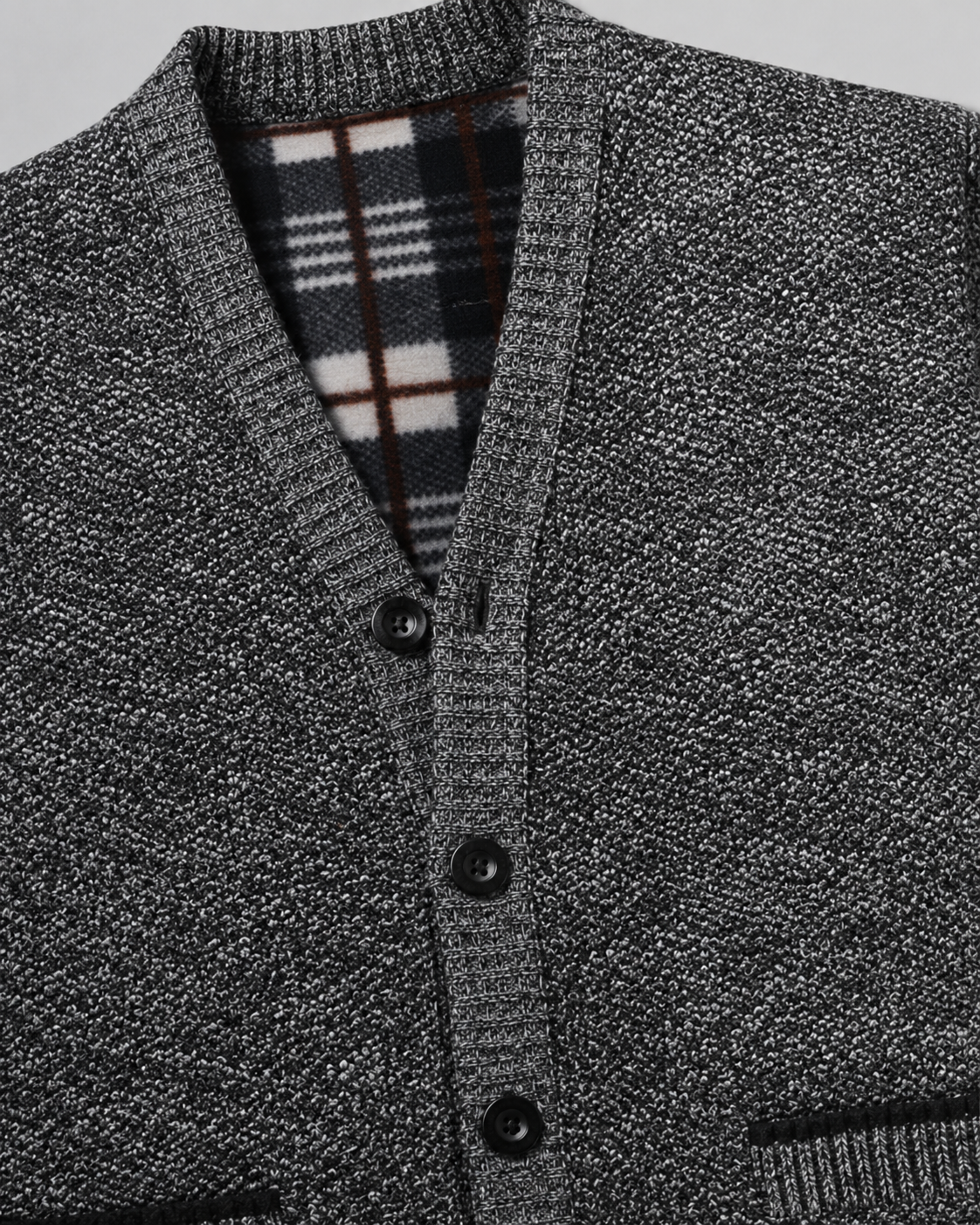 Tobias | Ribbed V-Neck Button Knit Cardigan