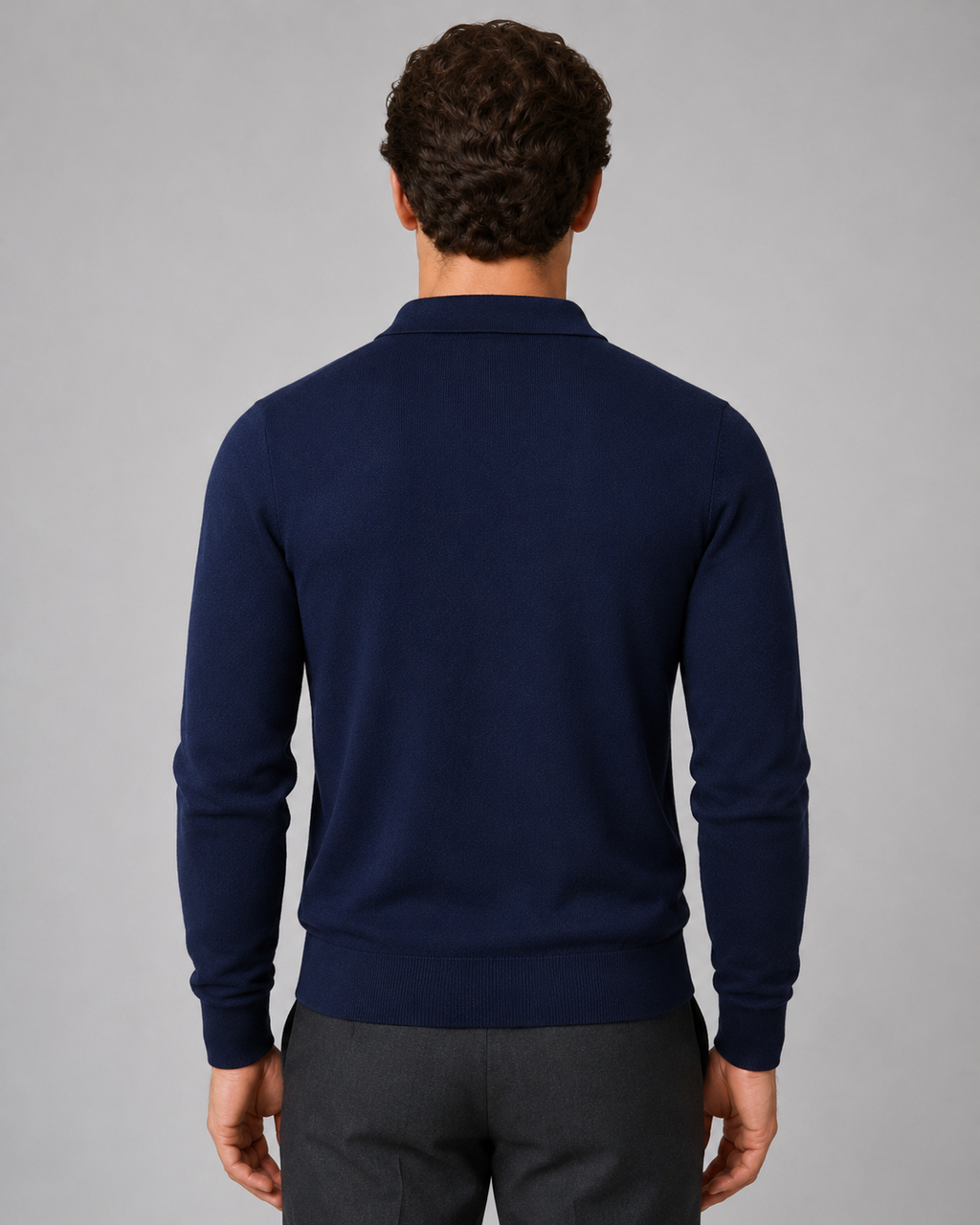 Kellan | Collared Full-Zip Knit Cardigan
