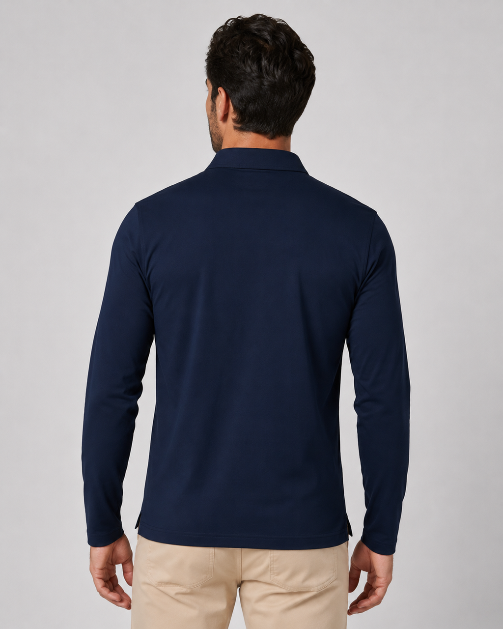 Isidore | Long Sleeve Jersey Polo Shirt
