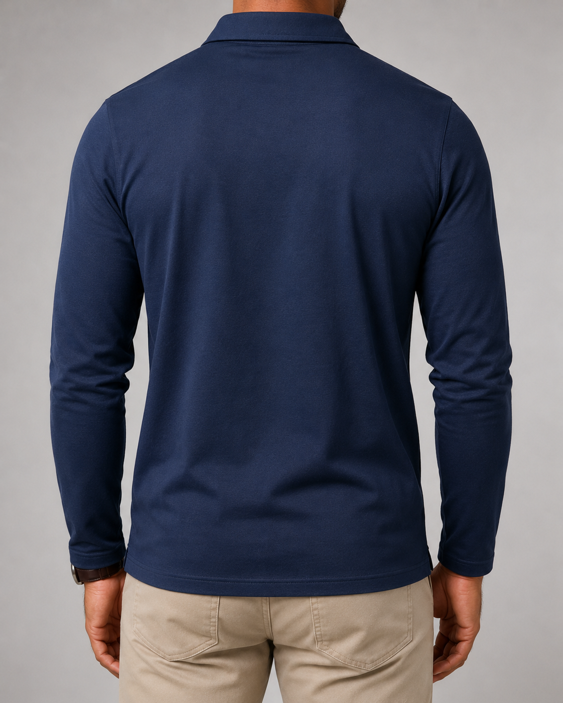Hadrian | Gingham Trim Polo Shirt