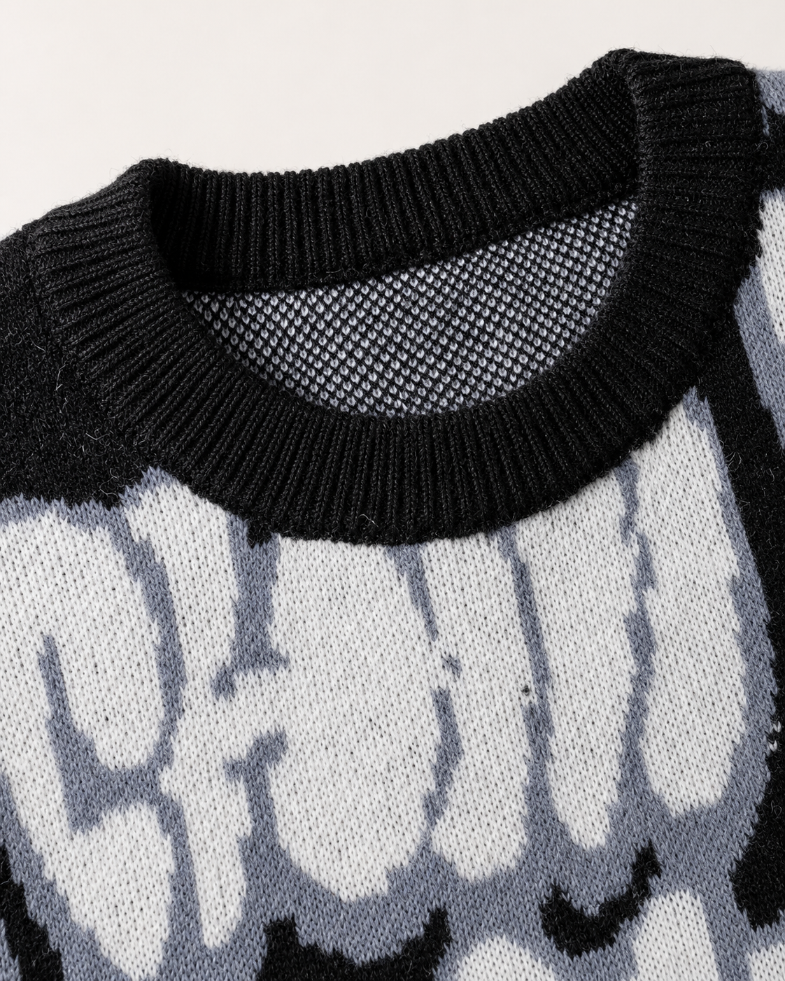 Faramond | Graffiti Drop Shoulder Knit Sweater