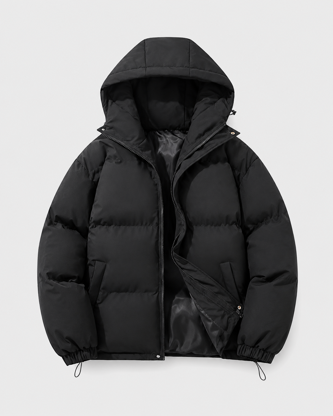 Norbert | Drawstring Hem Hooded Puffer Jacket