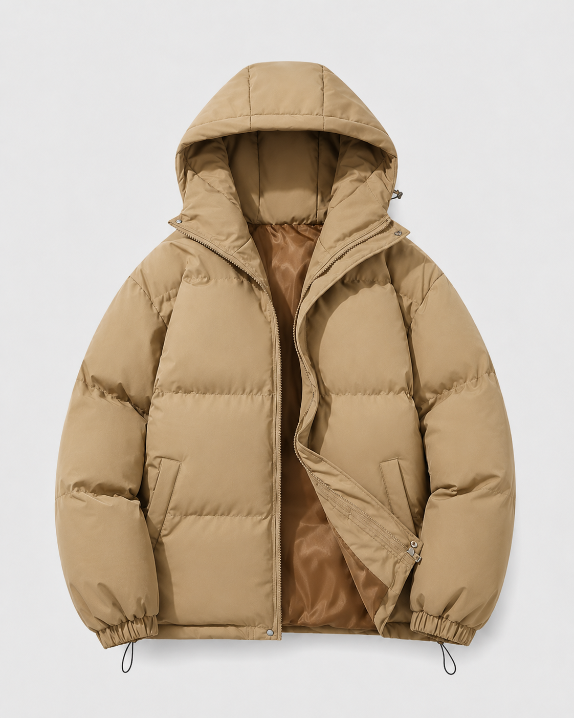 Norbert | Drawstring Hem Hooded Puffer Jacket