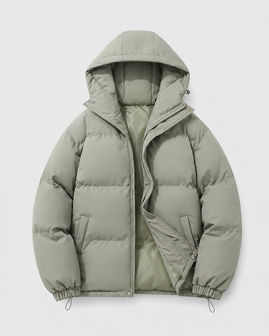Norbert | Drawstring Hem Hooded Puffer Jacket