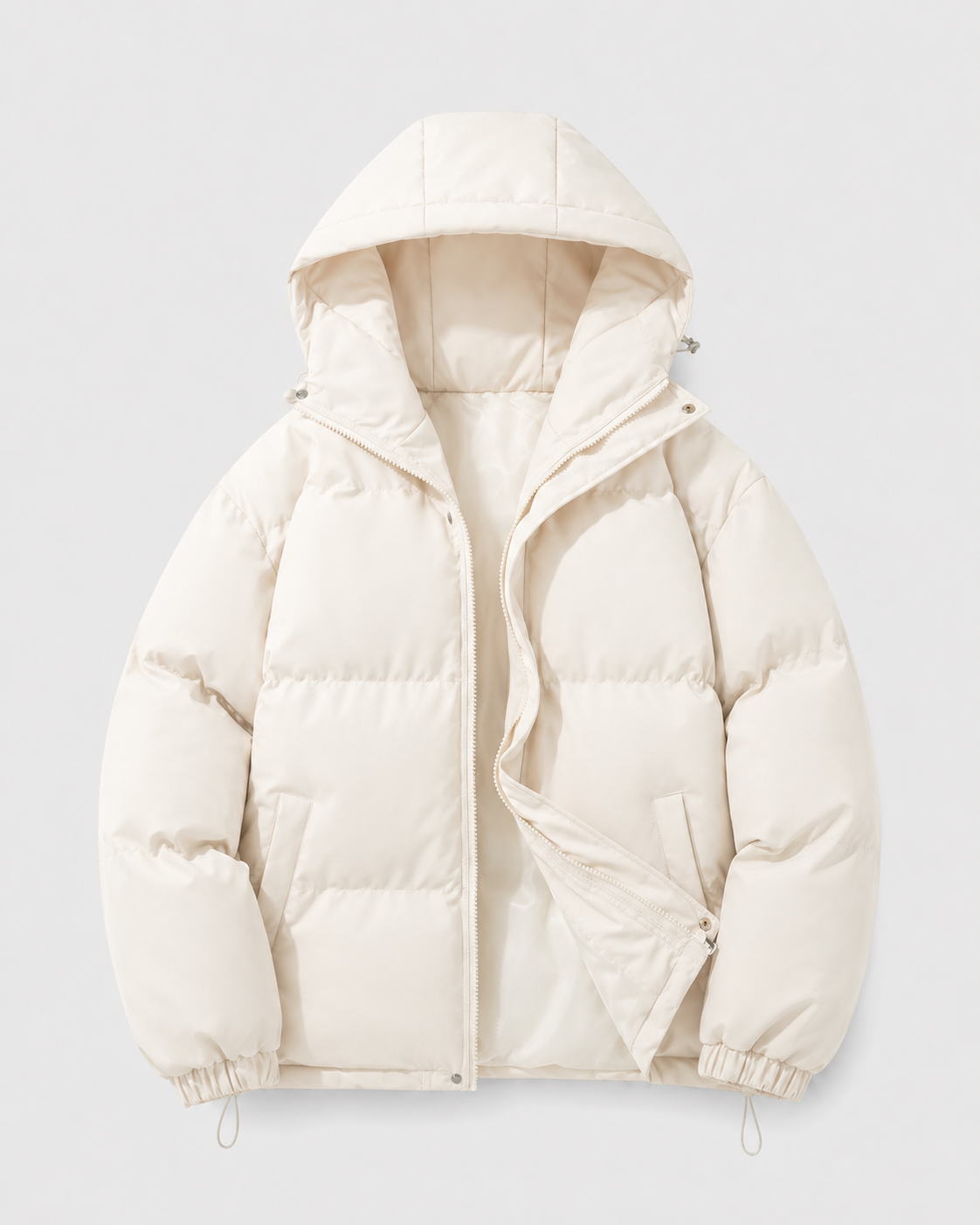 Norbert | Drawstring Hem Hooded Puffer Jacket