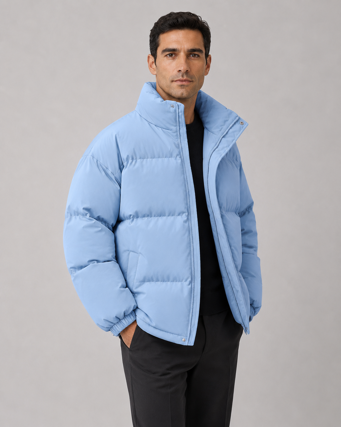 Octavian | Oversized Stand Collar Puffer Jacket