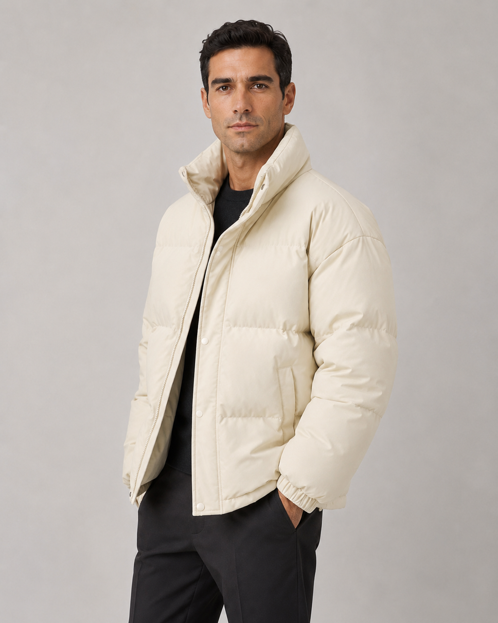 Octavian | Oversized Stand Collar Puffer Jacket