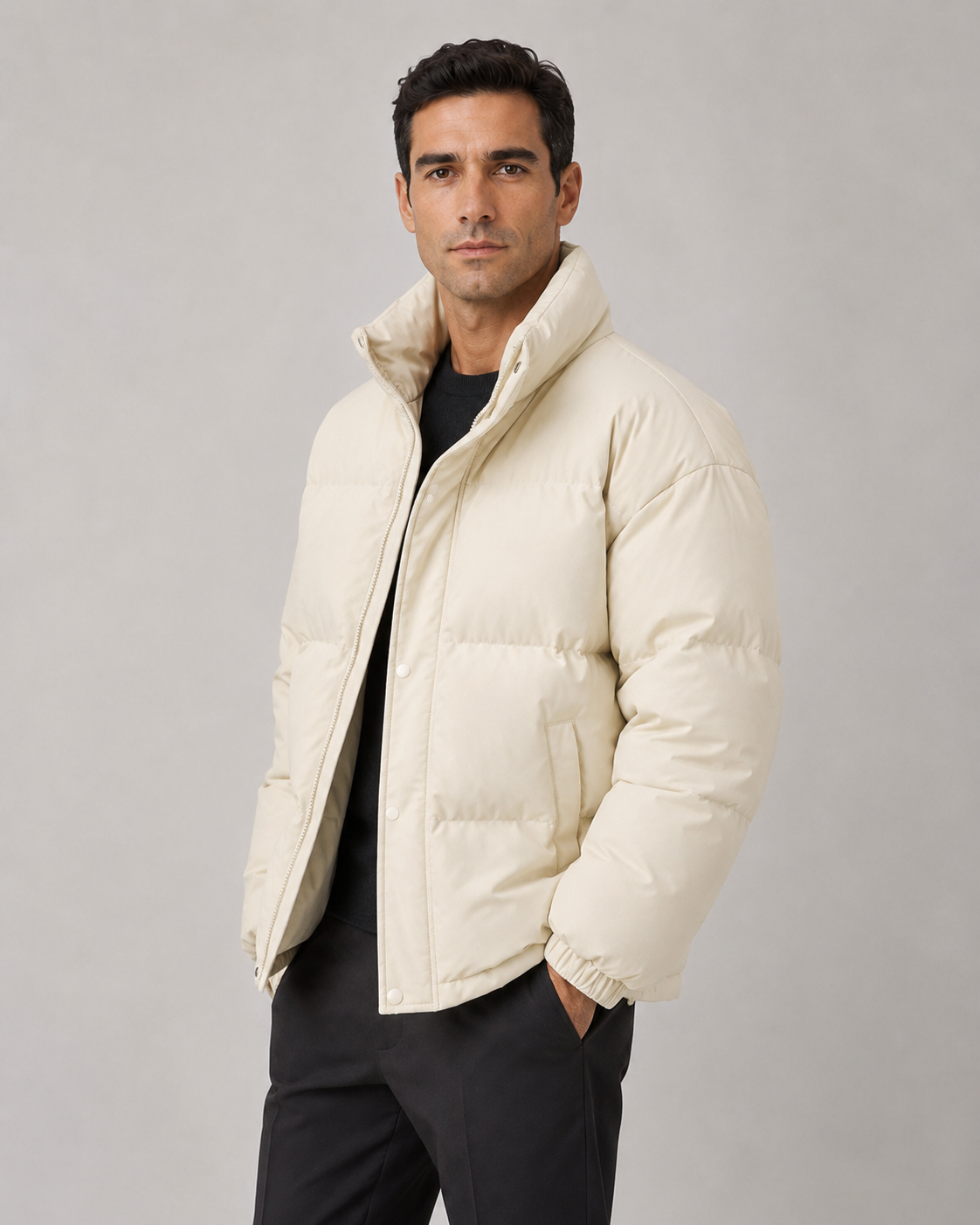 Octavian | Oversized Stand Collar Puffer Jacket