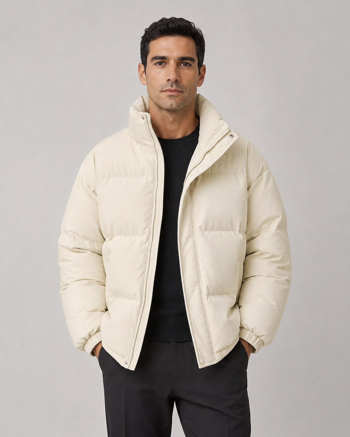 Octavian | Oversized Stand Collar Puffer Jacket