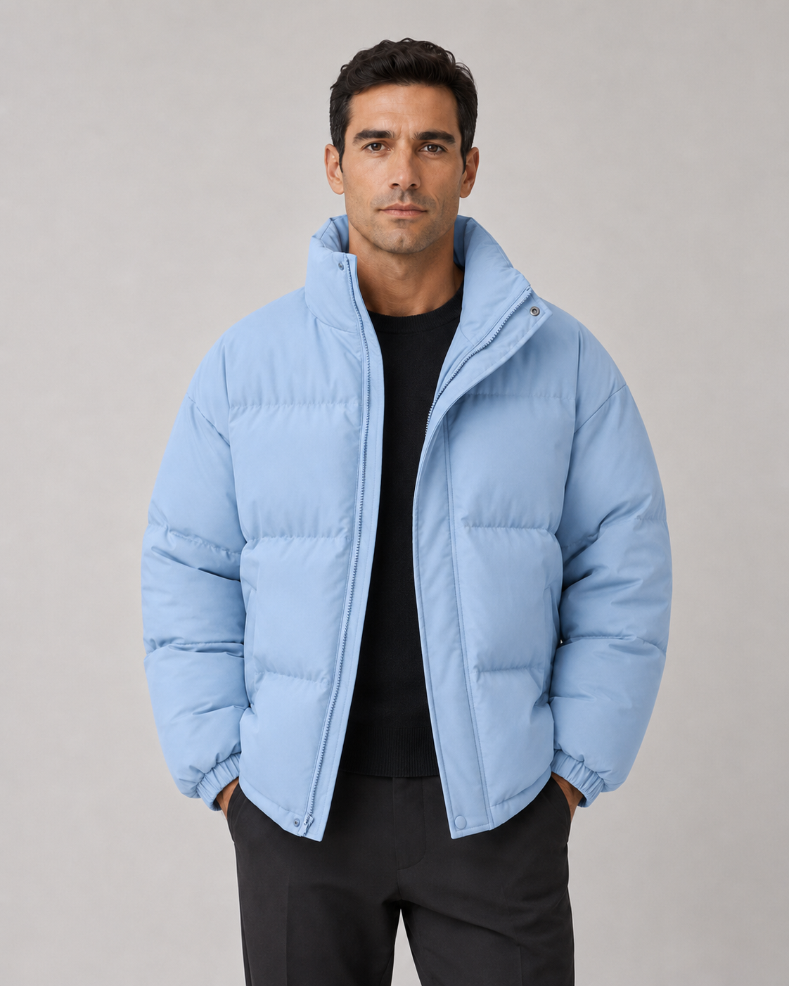 Octavian | Oversized Stand Collar Puffer Jacket