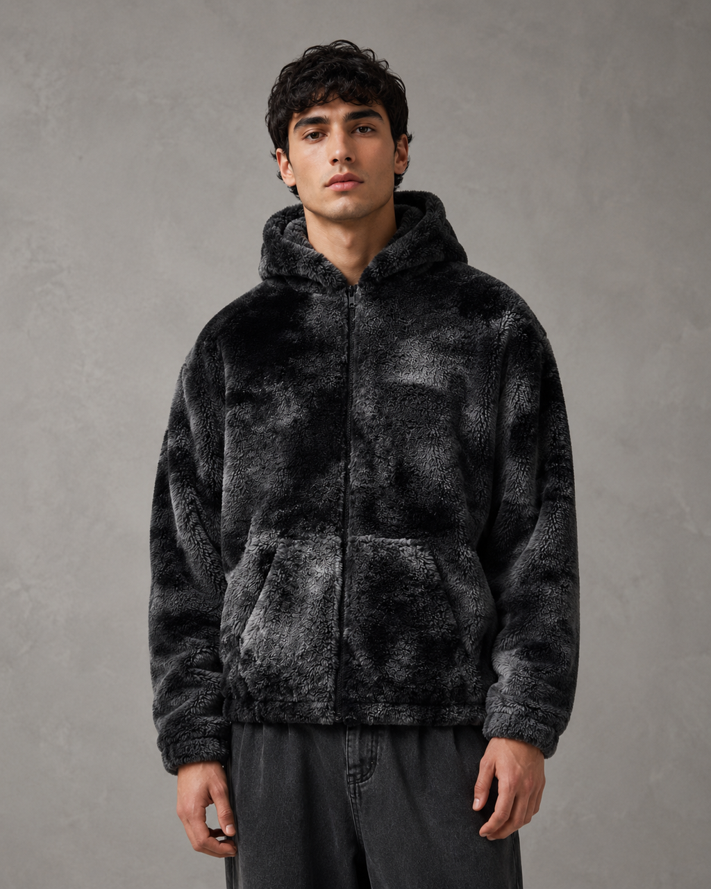 Edmund | Plush Hooded Zip Jacket