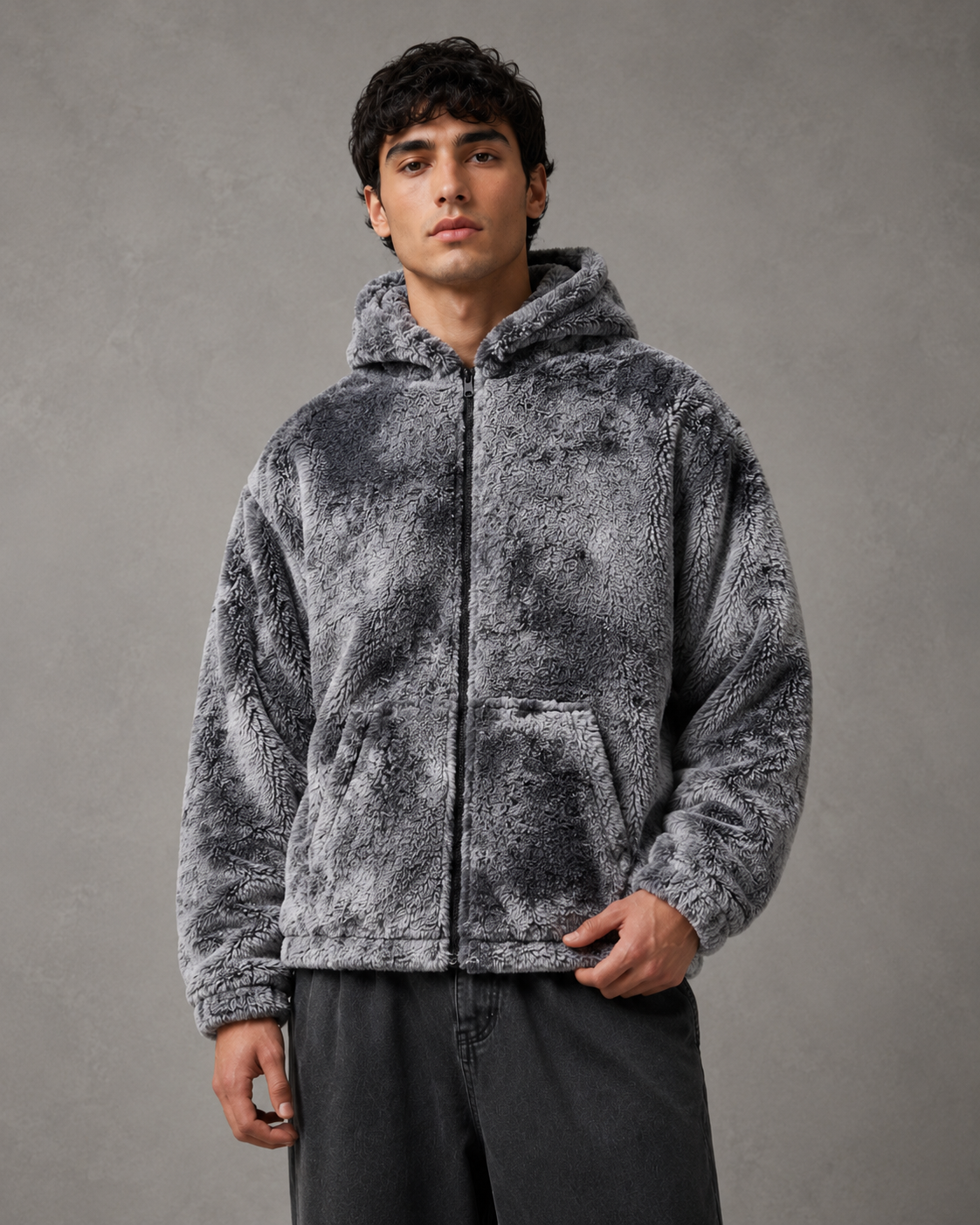 Edmund | Plush Hooded Zip Jacket