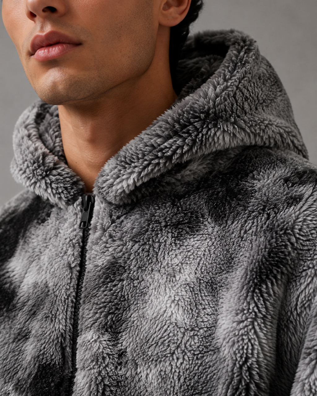 Edmund | Plush Hooded Zip Jacket